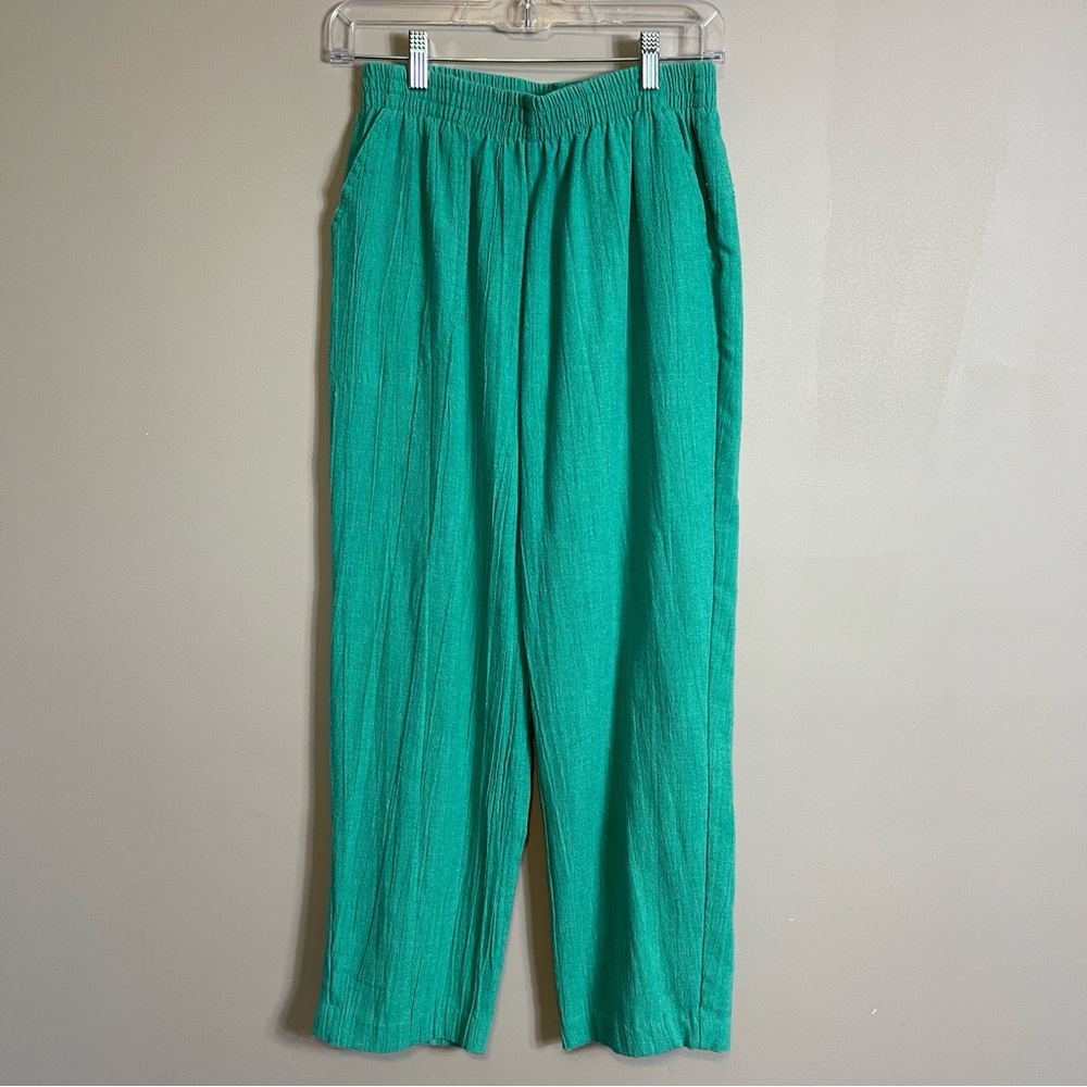 Vintage Cricket Lane Pull On Pants Modern Size XS Green Granny Core Casual